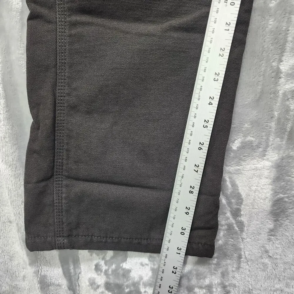 NEW Polar King Key Pants Mens‎ 40X32 Black Fleece Lined Canvas Carpenter Utility